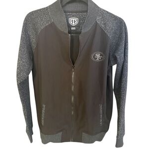 Women's San Francisco 49ers Black & Gray Zip Jacket